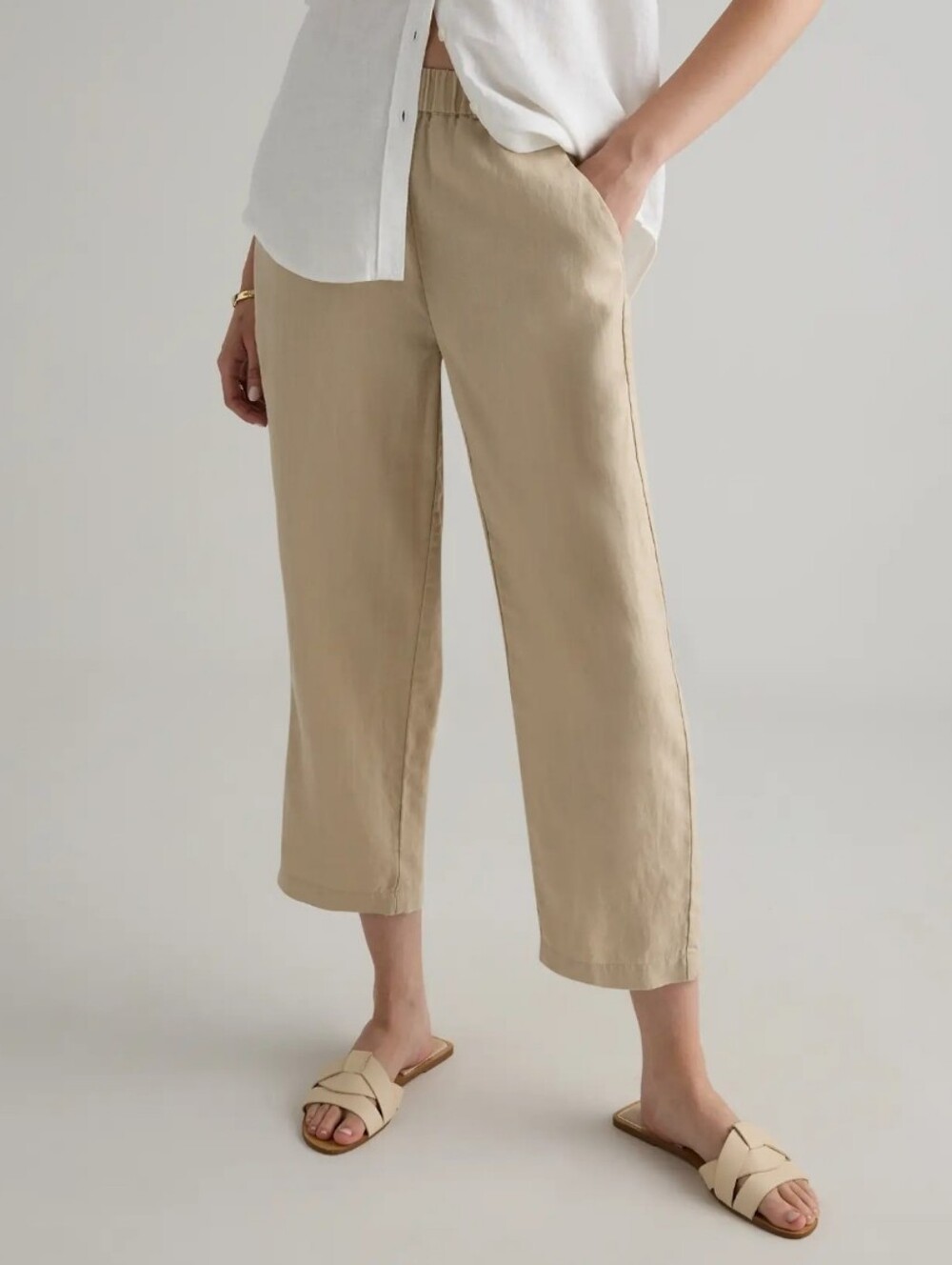Quince 100% European Linen Pants EUC